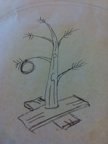 Charlie Brown Christmas Tree Sketch 